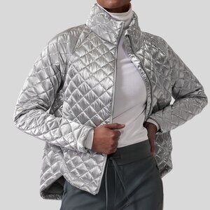 ATHLETA Whisper Featherless Metallic Jacket Size M